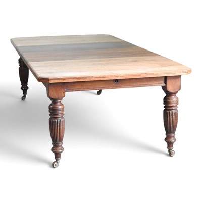 Lot 364 - A late Victorian walnut wind-out extending...