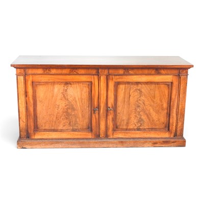 Lot 432 - A 19th century mahogany sideboard, with later...