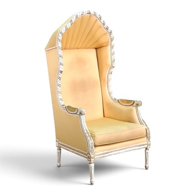 Lot 24 - A modern French style white painted porters...