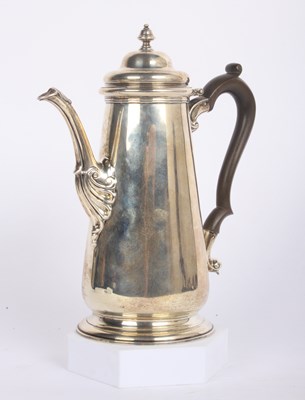 Lot 6 - A George V silver hot water pot, having a...