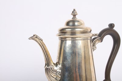 Lot 6 - A George V silver hot water pot, having a...