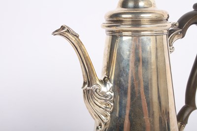Lot 6 - A George V silver hot water pot, having a...