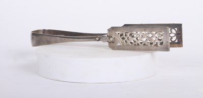 Lot 37 - A pair of Scottish silver asparagus servers,...
