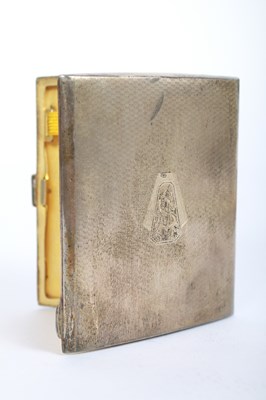 Lot 68 - A silver pocket cigarette case, 109g