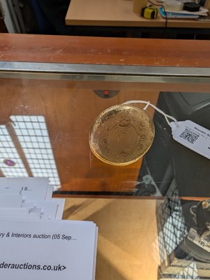 Lot 3 - An 18 carat gold pocket watch, the ornate dial...
