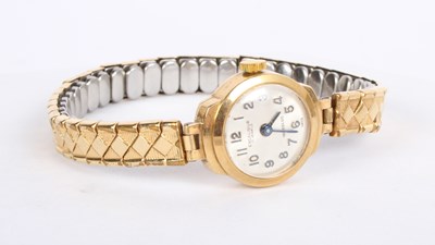 Lot 97 - A 9 carat yellow gold cased Excalibur ladies...