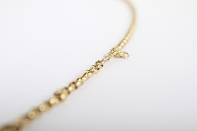 Lot 16 - A 9 carat gold belcher link chain, 12.6g, 65cm