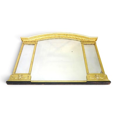 Lot 130 - An early 20th century gilt wood over-mantel...