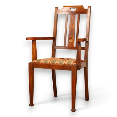 Lot 429 - An Arts & Crafts oak armchair