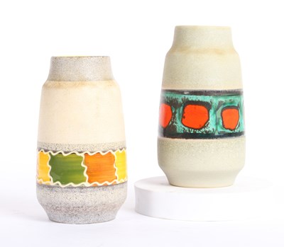 Lot 447 - Two mid-century West German pottery vases