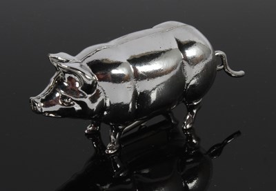 Lot 152 - A white metal novelty tape measure, in the...
