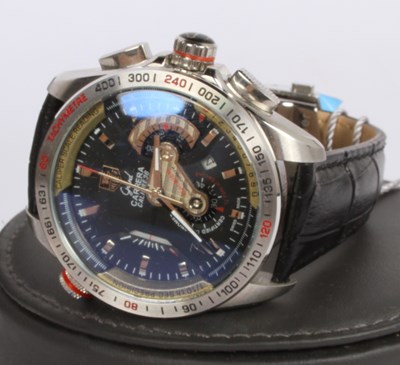 Lot 122 - A Tag Heuer replica Carrera gent's wristwatch