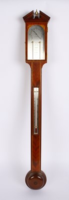Lot 463 - A mahogany stick barometer, Comitti of London,...