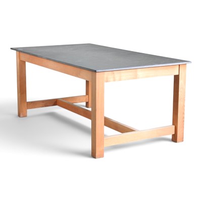 Lot 145 - A Heal's cardoso stone and light oak dining...