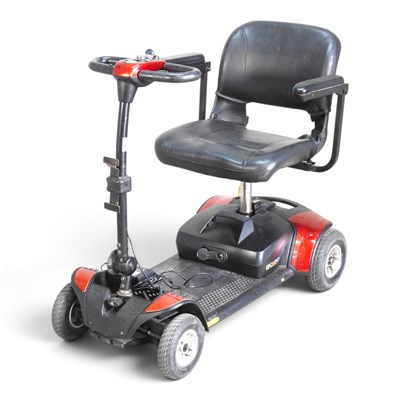 Lot 173 - A red GoGo electric mobility scooter, with...