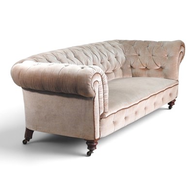Lot 247 - A Victorian button back chesterfield sofa,...