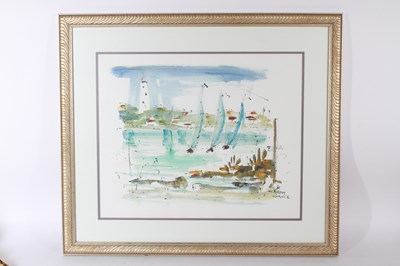 Lot 586 - Jo Birdsey Lindberg (b.1945), Sailboats,...