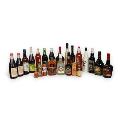 Lot 181 - A collection of liqueurs and spirits including...