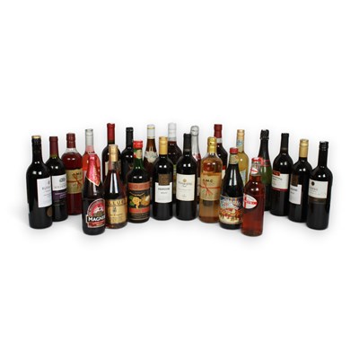 Lot 182 - A collection of mixed table wines and other...