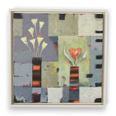 Lot 527 - Graham Evenden (b.1947), Red Tulips, acrylic...
