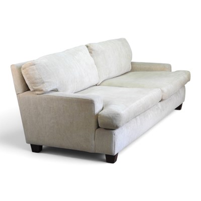 Lot 38 - An Andrew Martin large cream upholstered sofa,...