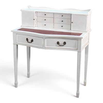 Lot 287 - A modern white painted secretary desk, with an...