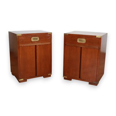 Lot 766 - A pair of Chinese hardwood glass topped side...