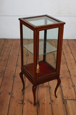 Lot 815 - An Edwardian mahogany display case, on...
