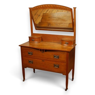 Lot 433 - A Liberty Arts and Crafts oak dressing table...