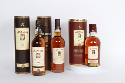 Lot 163 - Three Aberlour single malt highland scotch...