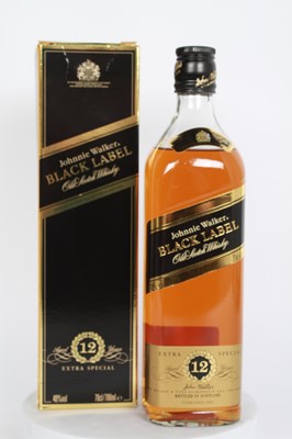 Lot 179 - A bottle of Johnnie Walker Black Label Whisky...