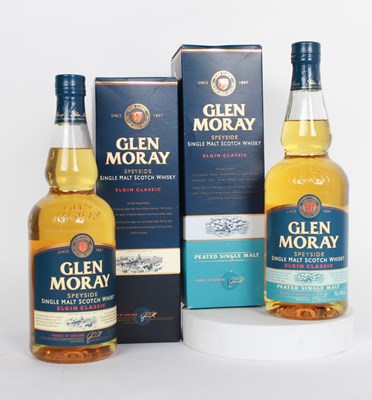 Lot 180 - A pair of Glen Moray single malt scotch...
