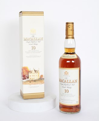 Lot 158 - A bottle of Macallan single malt whisky aged...