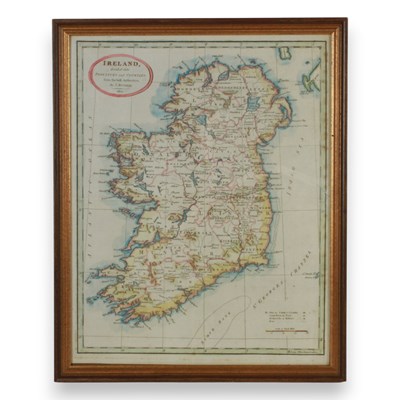 Lot 627 - J Russell, a map of Ireland divided into...