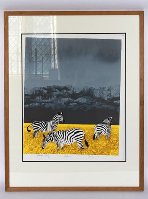 Lot 521 - Anthony Sharp (b.1937), 'Zebras', 1984,...