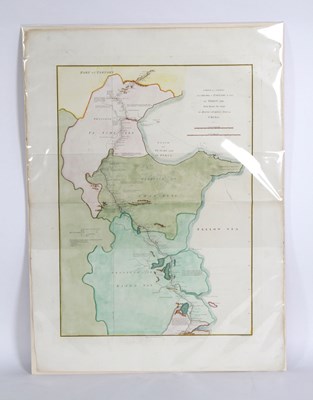 Lot 630 - A engraved copperplate map, hand coloured 'A...