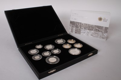 Lot 138 - A Royal Mint 2009 UK twelve coin silver proof...