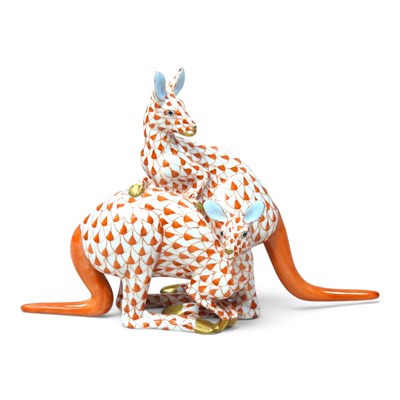 Lot 7 - A Herend porcelain figure group of two...