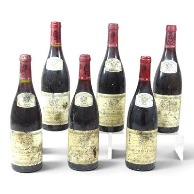 Lot 128 - Six bottles of Louis Jadot Beaujolais Villages...