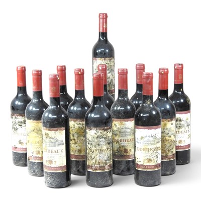 Lot 249 - Thirteen bottles of Bordeaux red wine, vintage...