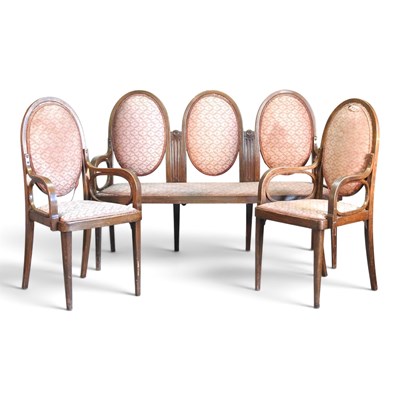 Lot 53 - A Thonet bentwood three seater sofa, with a...