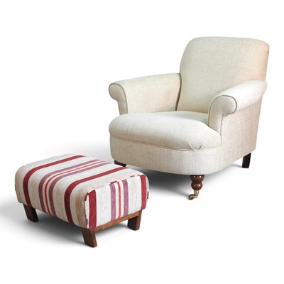 Lot 136 - A Laura Ashley Harbrook cream upholstered...