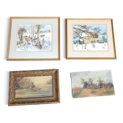 Lot 489 - Lapin, 20th century, Boxing Day Meet, signed...