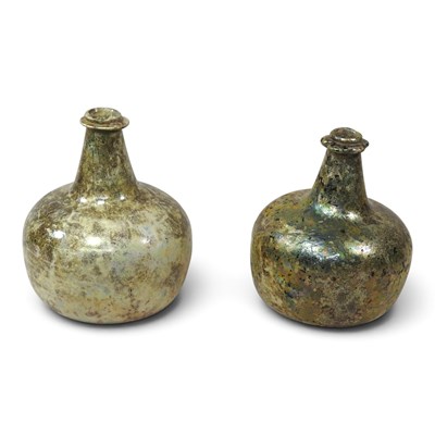 Lot 47 - An iridescent glass vase, probably 17th...