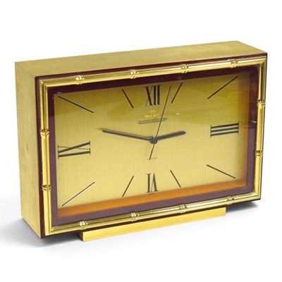 Lot 37 - A Jaeger-LeCoultre electric mantel clock,...