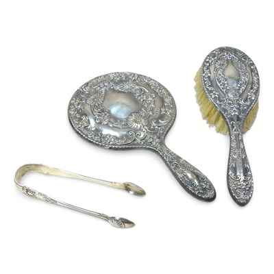 Lot 71 - A pair of large William IV silver kings...