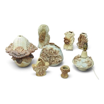 Lot 214 - A Bernard Rooke stoneware Mushroom table lamp...