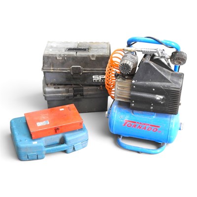 Lot 527 - A workshop air compressor, Magnum Tornado 110,...