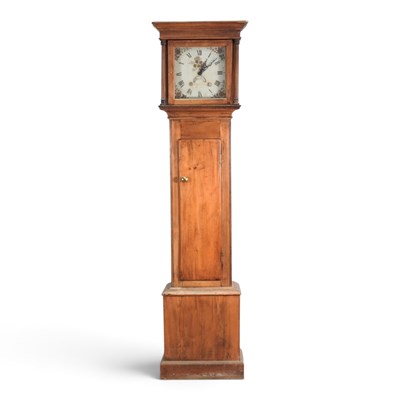 Lot 144 - A 19th century and later pine cased longcase...