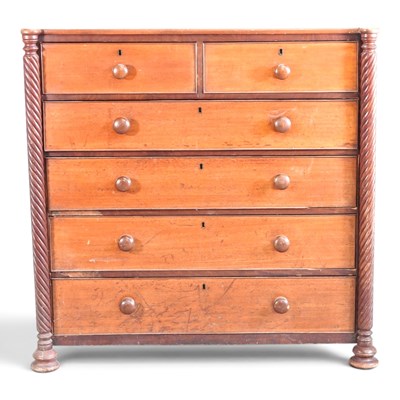 Lot 438 - A 19th century Scottish mahogany chest of...